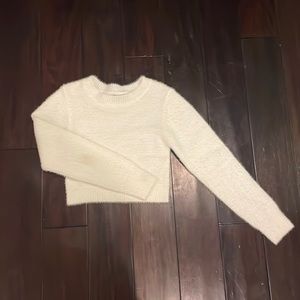 Urban outfitters, cropped, fuzzy sweatshirt